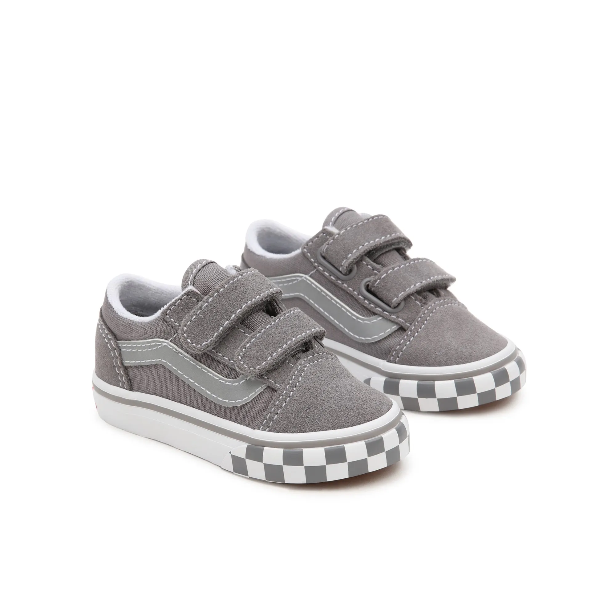 OLD SKOOL V Reflective sidestripe Checkerboard/Frost Grey - by Vans