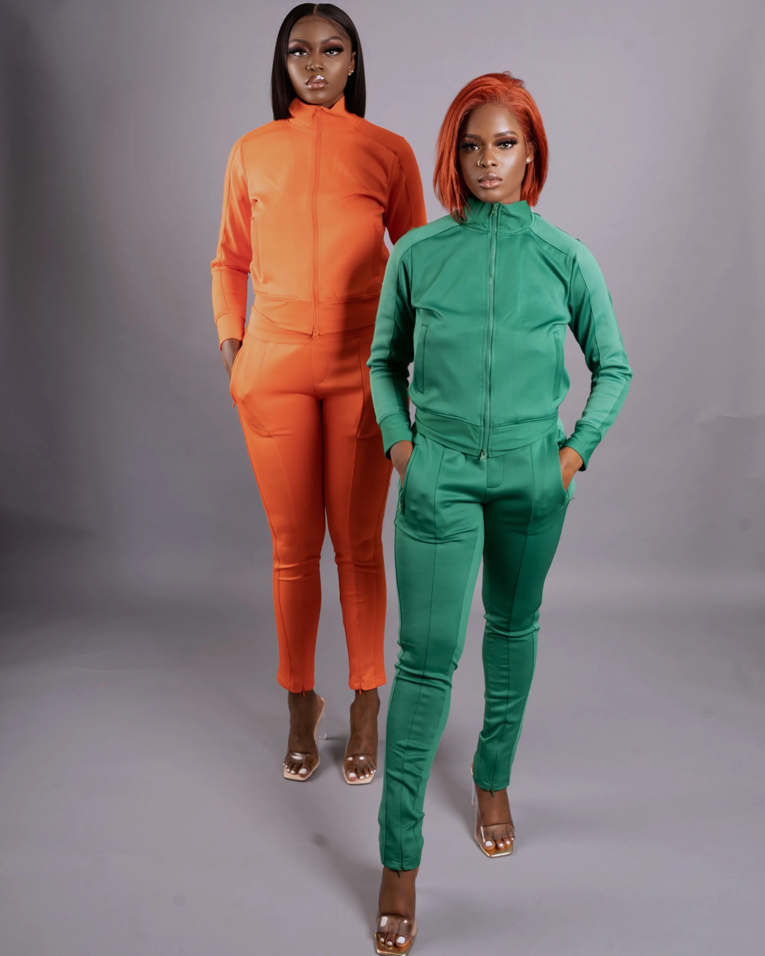 On The Go Pant Set || Orange