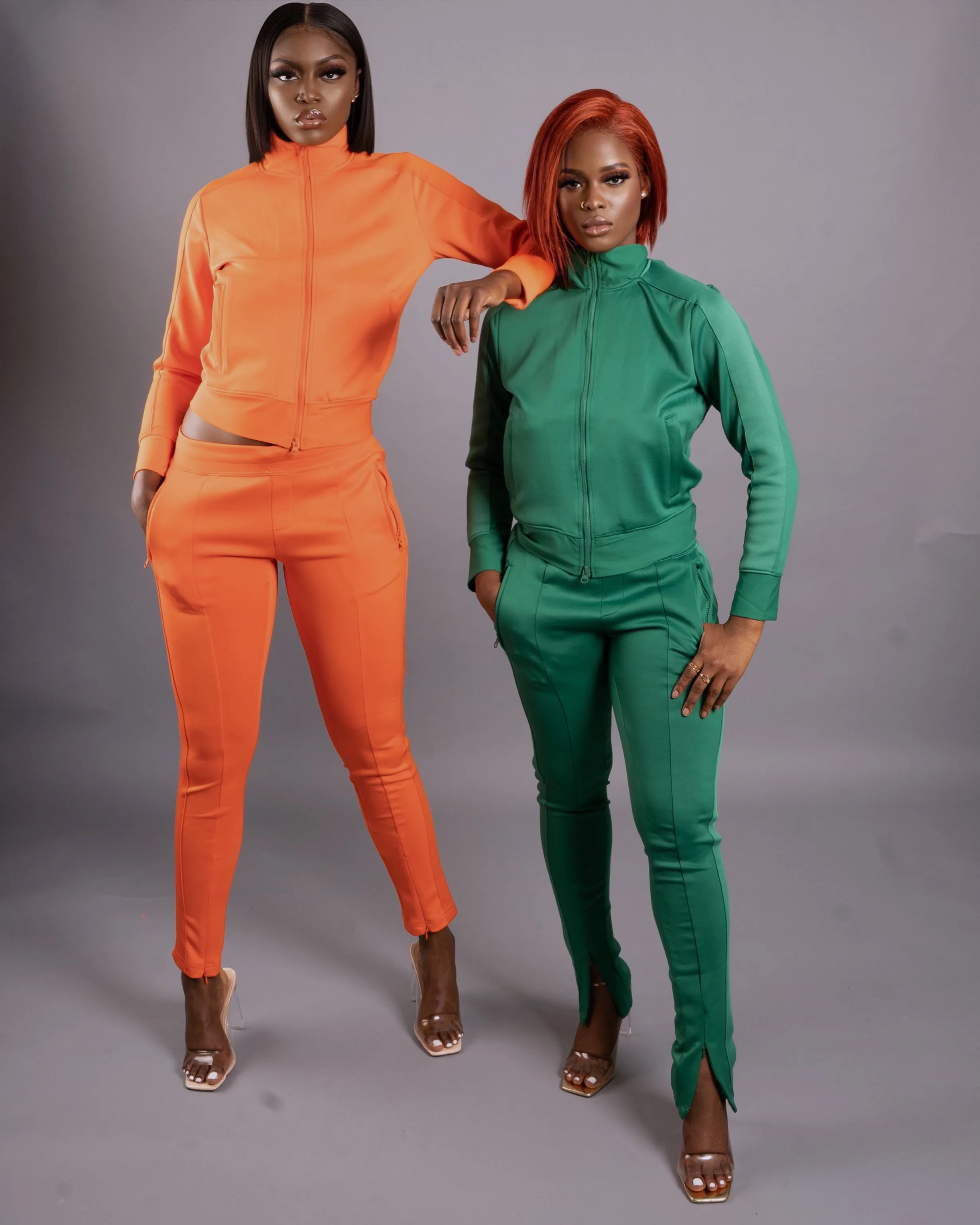 On The Go Pant Set || Orange