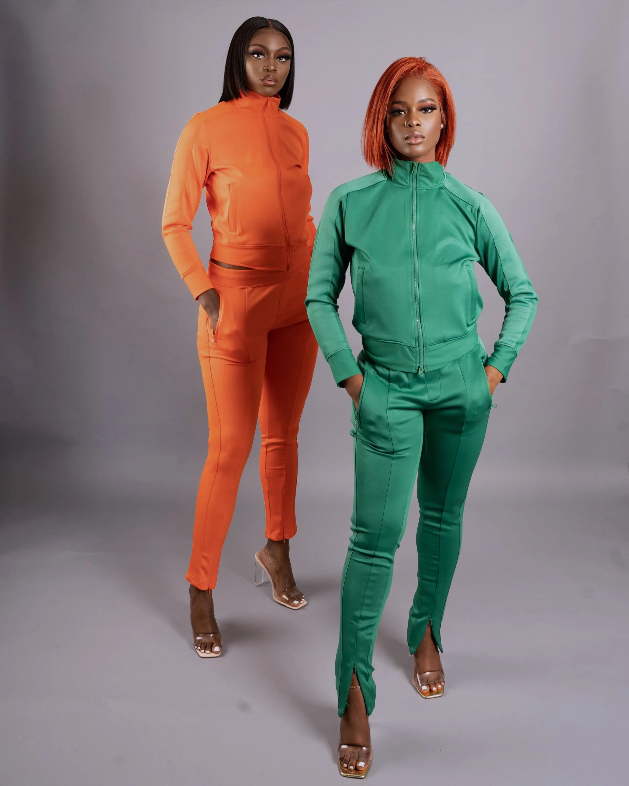 On The Go Pant Set || Orange