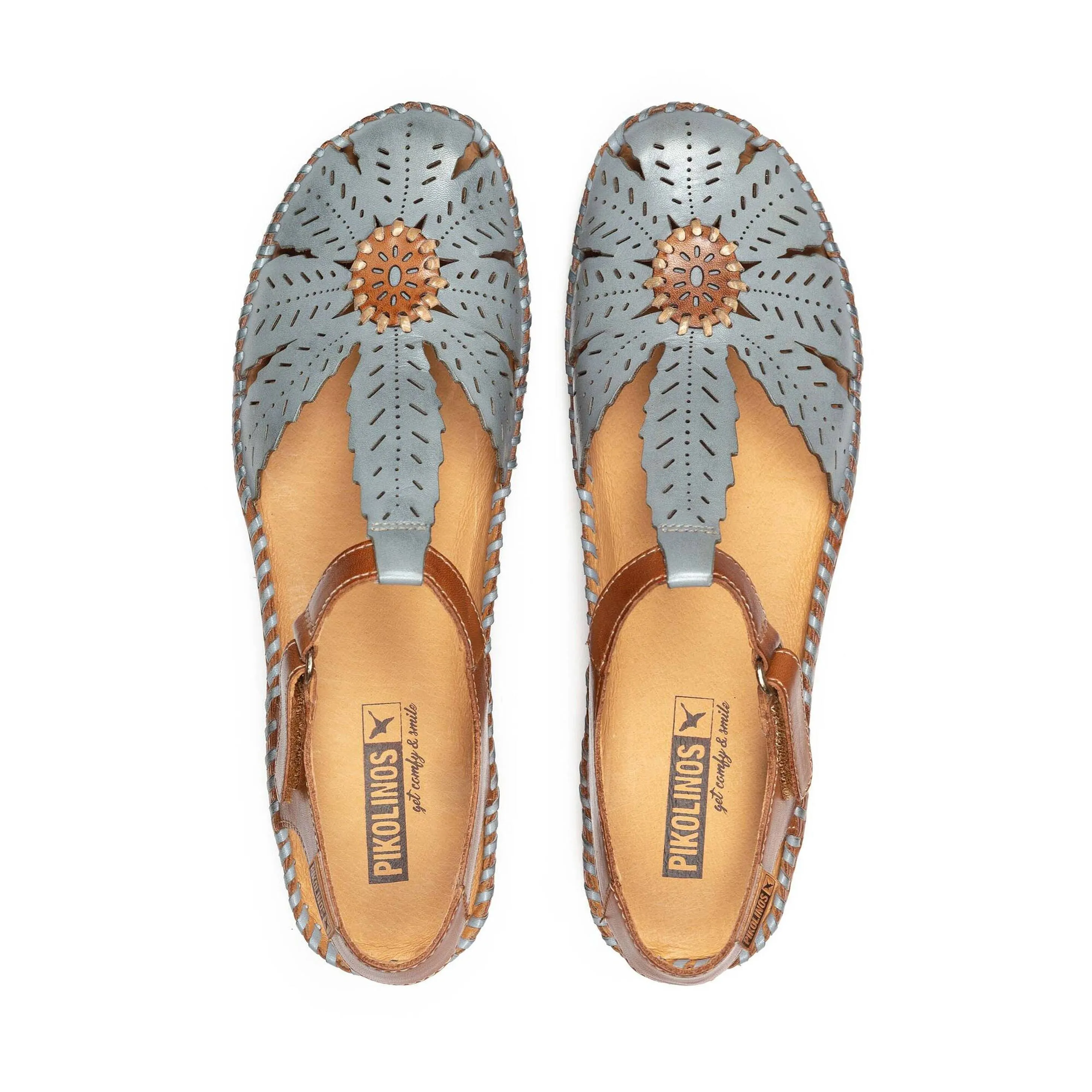 Pikolinos Women's Puerto Vallarta Semi-Open Toe Wedge Sandal - Denim