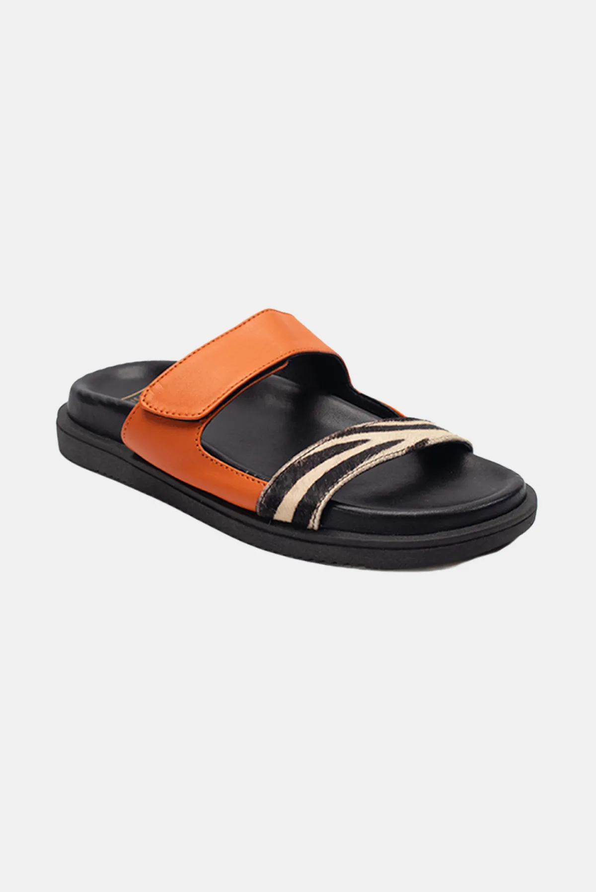 Polly Flats - Black   Orange