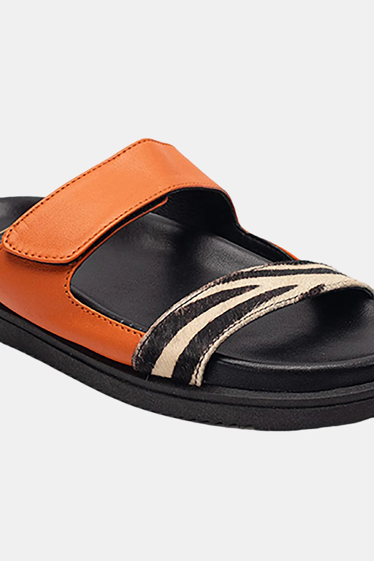 Polly Flats - Black   Orange