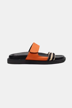 Polly Flats - Black   Orange