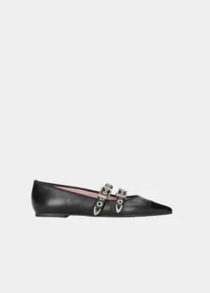 Pretty Ballerina Fashionable Black Pointy Toe Flats