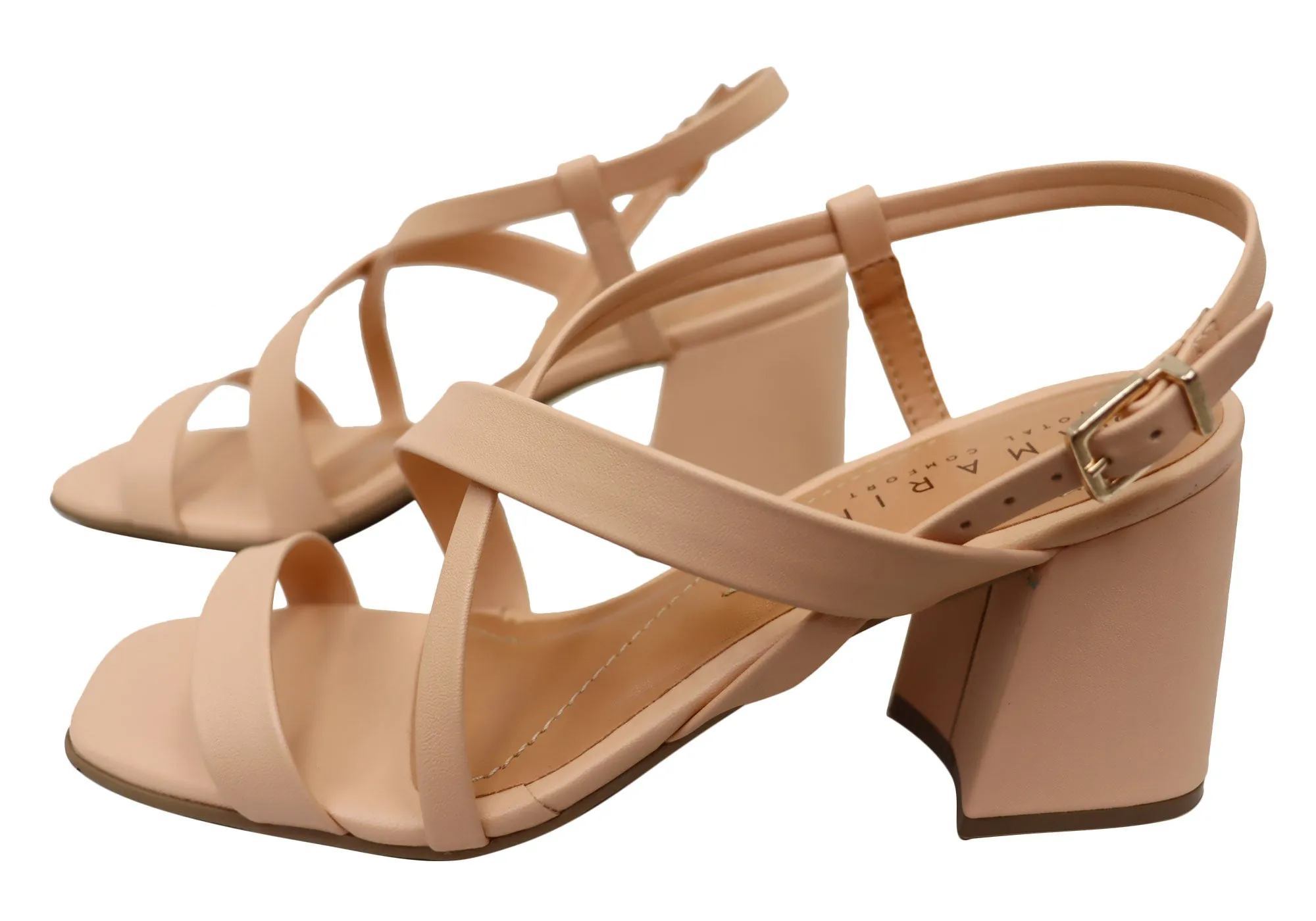 Ramarim Gina Womens Comfortable Brazilian Heels Dress Sandals