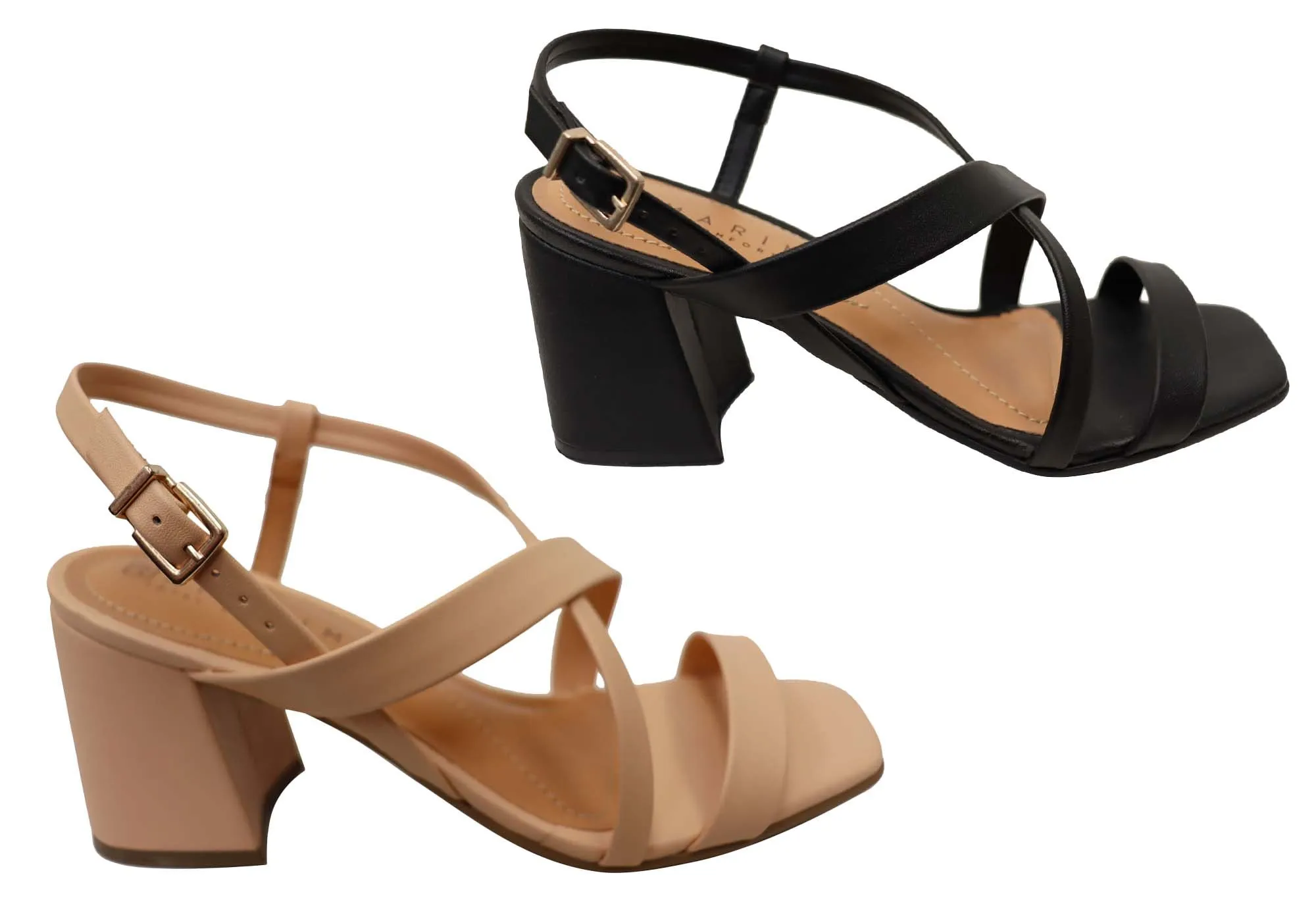 Ramarim Gina Womens Comfortable Brazilian Heels Dress Sandals