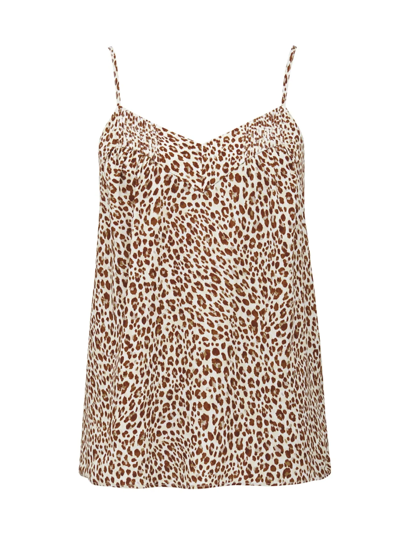 Samantha Printed Pintuck Cami