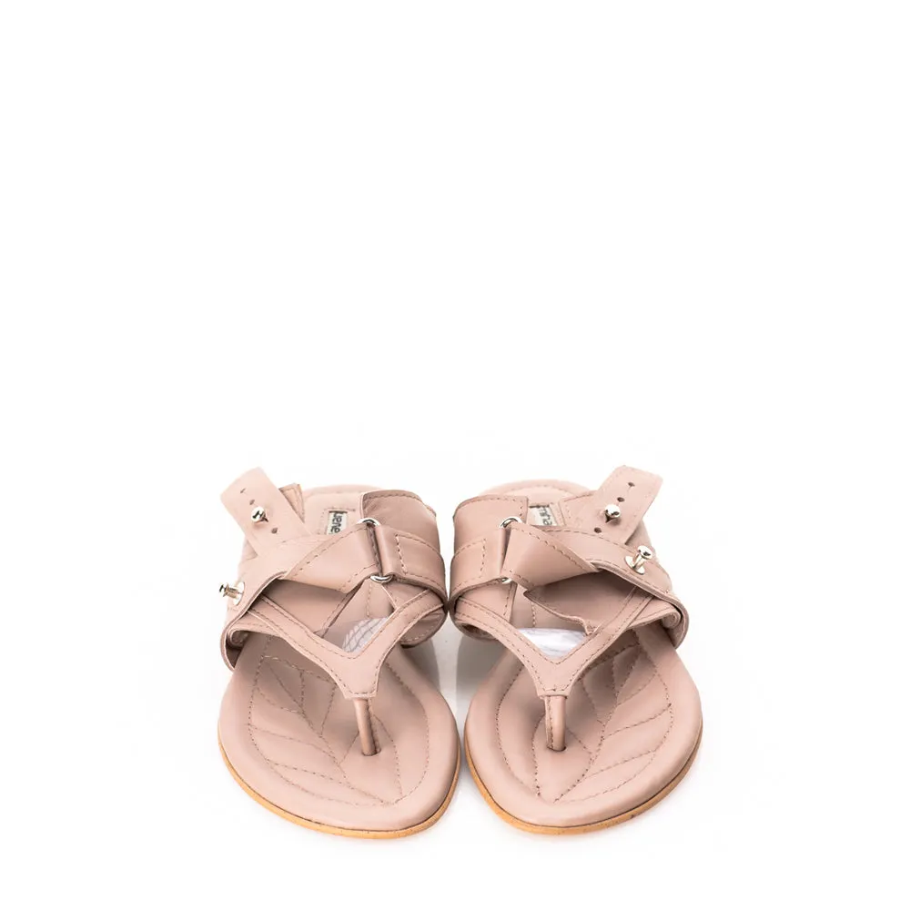 SHR Flip Up beige leather sandals