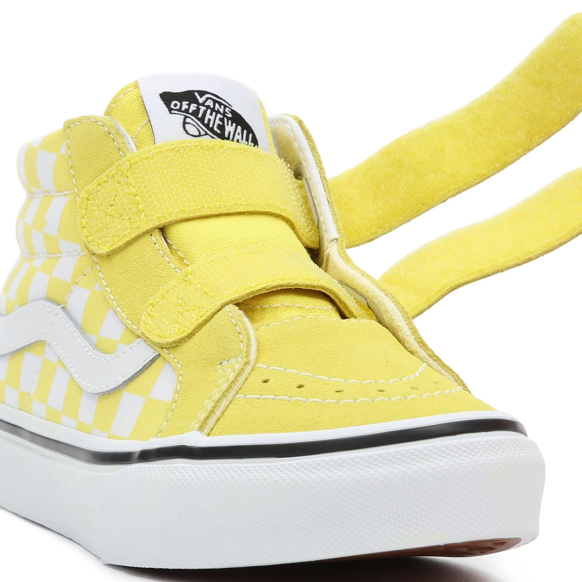Sk8-Mid Reissue (Checkerboard) Blazing Yellow-True White - by Vans