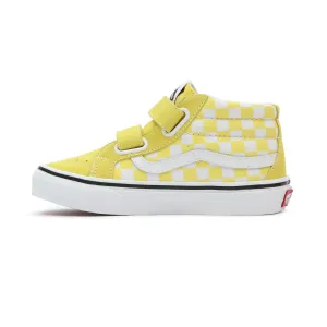 Sk8-Mid Reissue (Checkerboard) Blazing Yellow-True White - by Vans