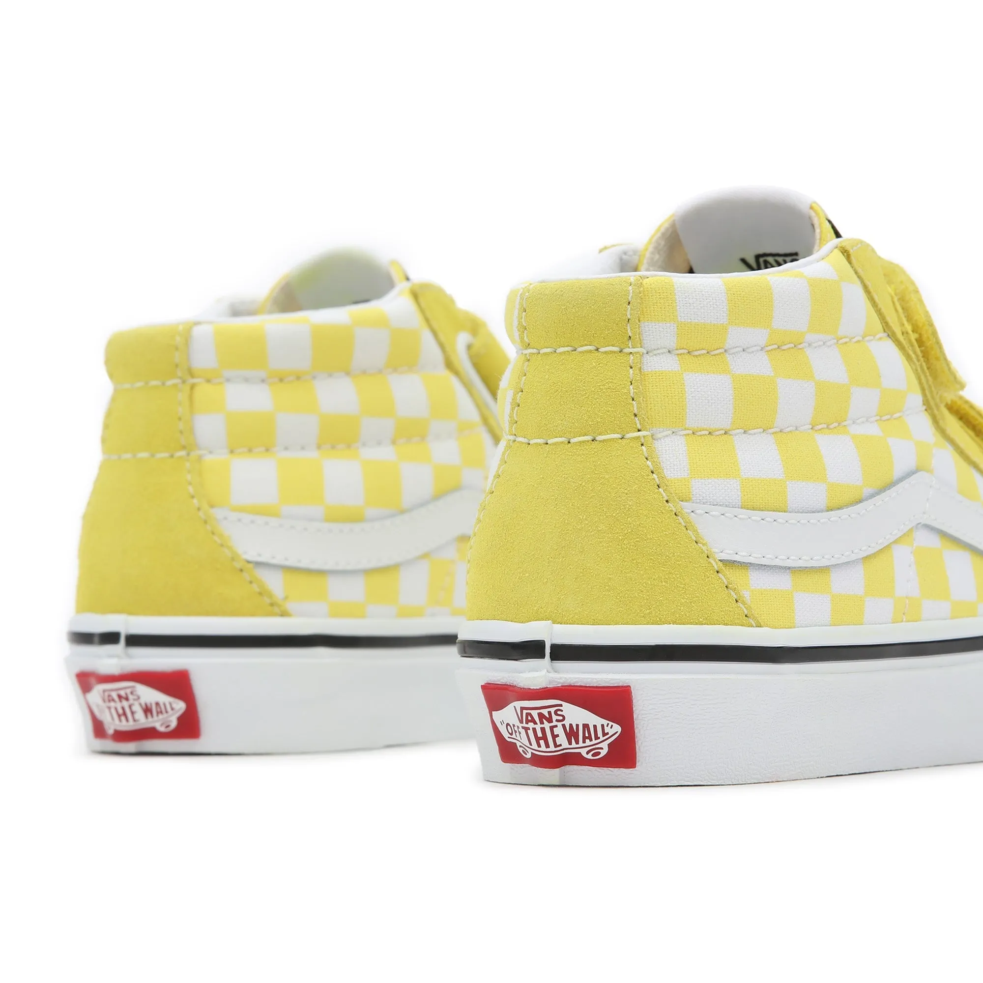 Sk8-Mid Reissue (Checkerboard) Blazing Yellow-True White - by Vans
