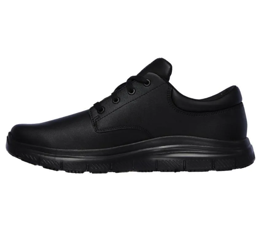 SKECHERS MEN'S WORK RELAXED FIT: FLEX ADVANTAGE FOURCHE SR - BLACK