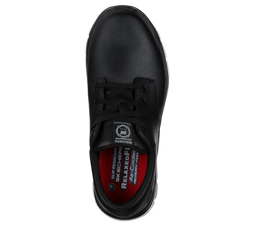 SKECHERS MEN'S WORK RELAXED FIT: FLEX ADVANTAGE FOURCHE SR - BLACK