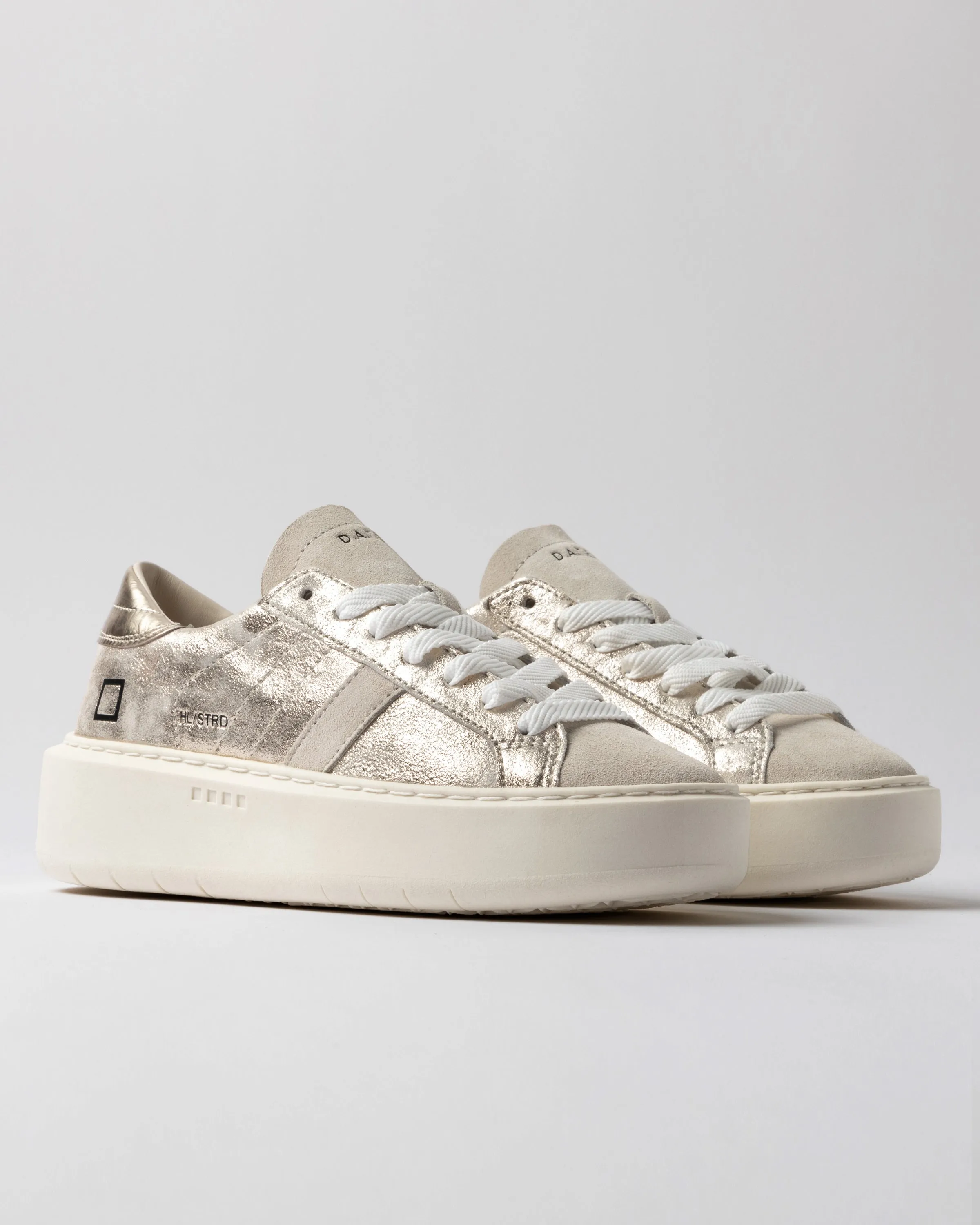 Sneakers métallisés avec semelle plateforme Stardust