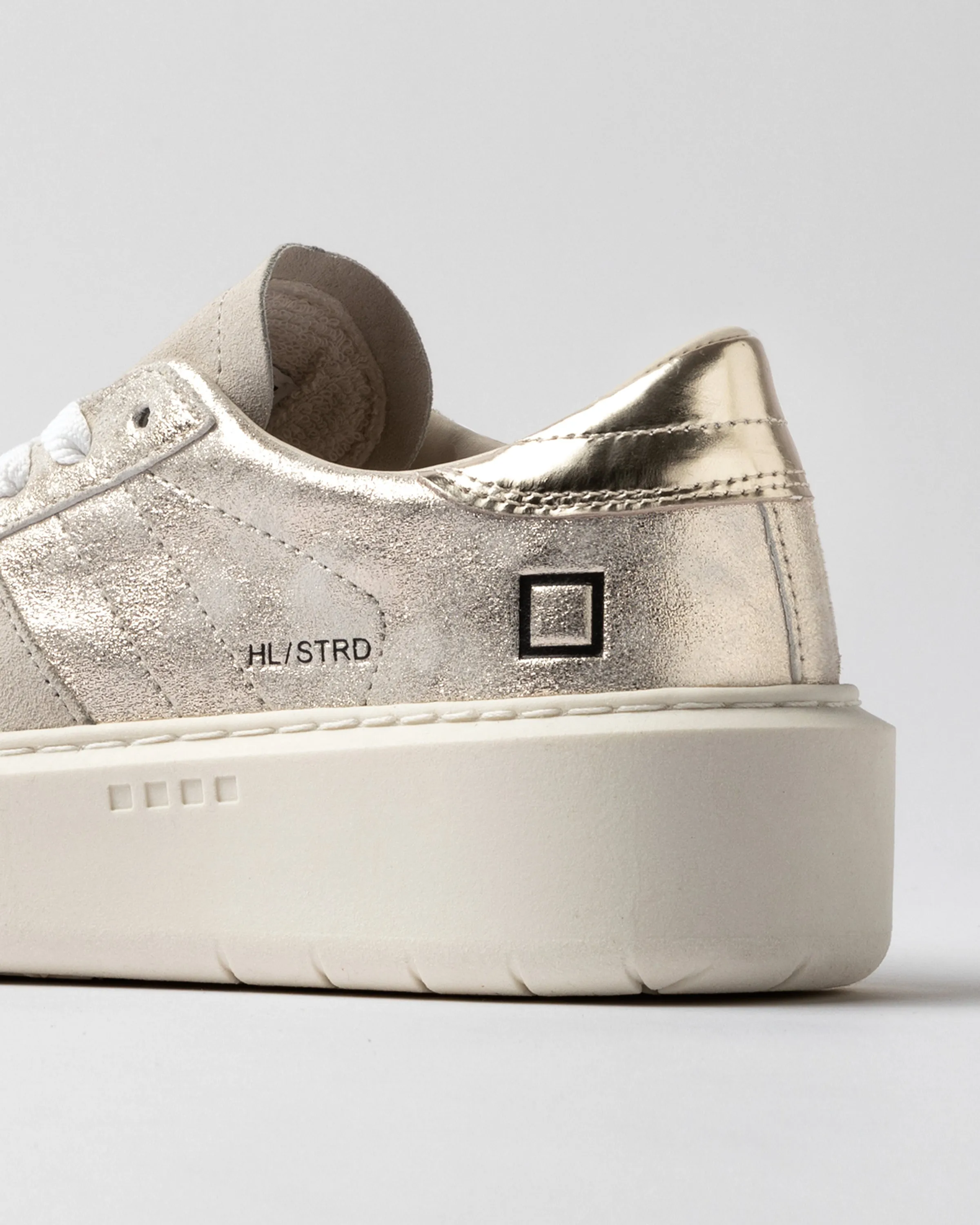 Sneakers métallisés avec semelle plateforme Stardust