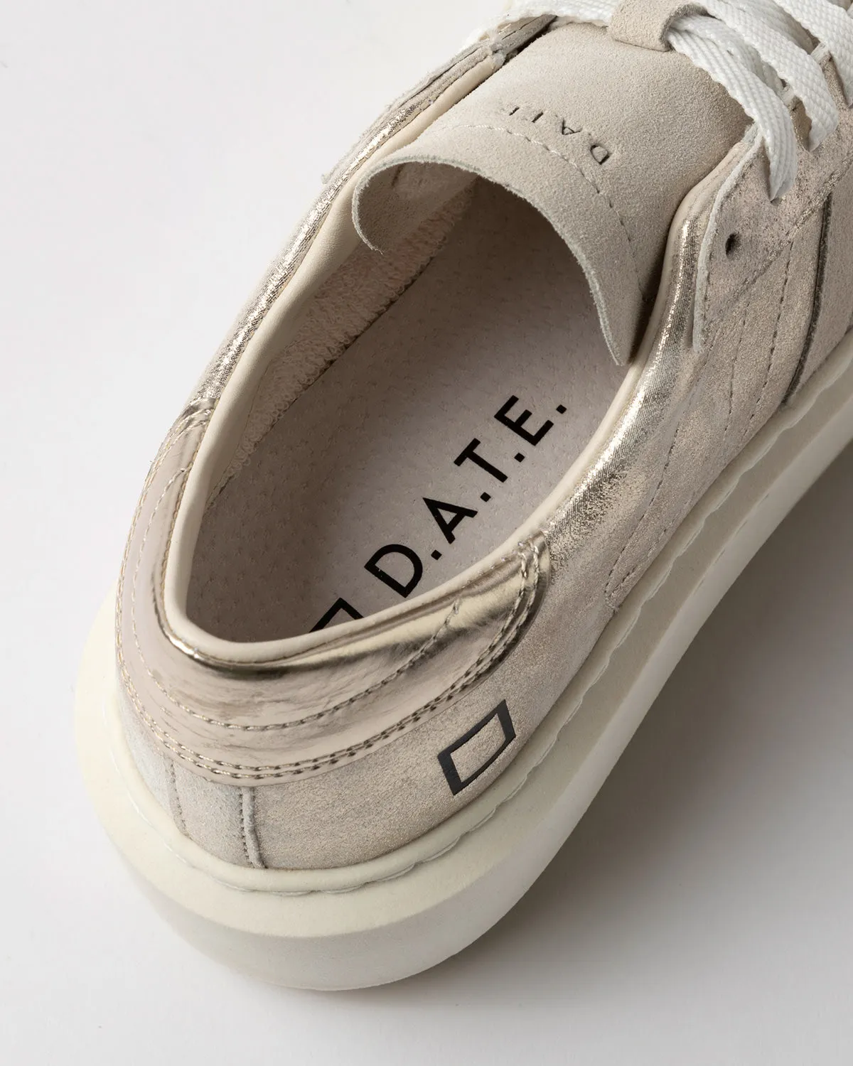 Sneakers métallisés avec semelle plateforme Stardust