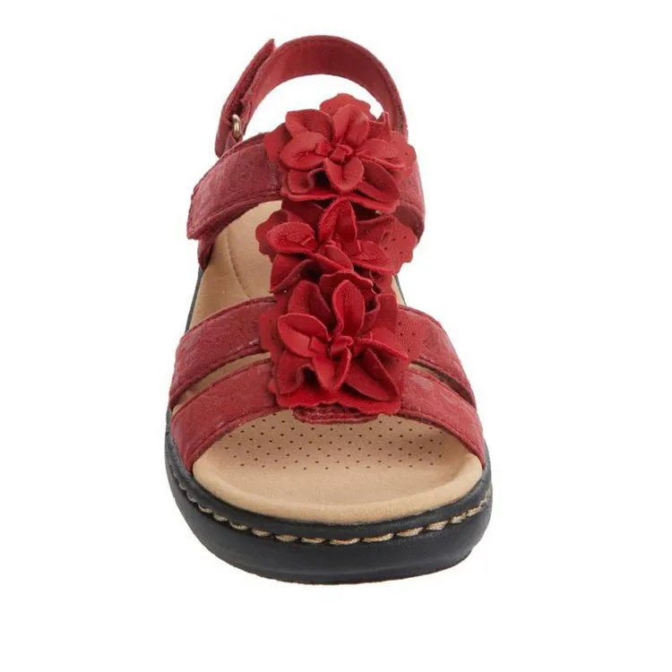 Summer 2024 Sandals New cut-out wedges fishmouth flowers casual and comfortable sandals