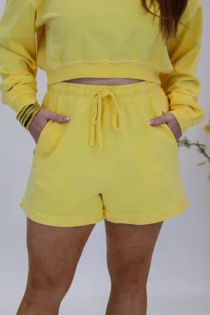 Sunshine Set Raw Edge Shorts