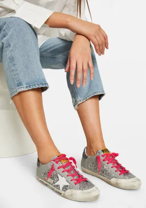 Super-Star Penstar Glitter And Leather Upper Leather Python Print