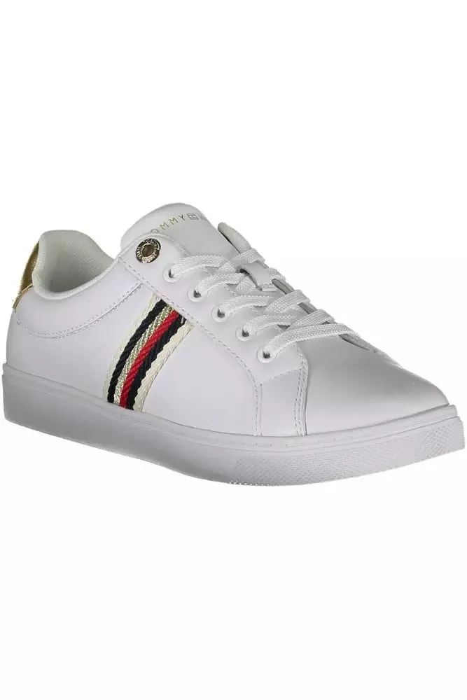 Tommy Hilfiger Chic White Sneakers with Contrasting Accents