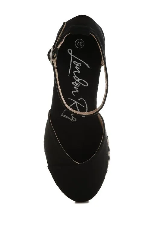 Wedge Heel Espadrilles Sandals