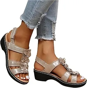 Women Sandals Slip On Thick Cushion Ladies Sandals   S2910707