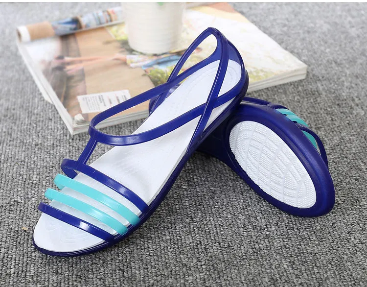 Women Shoes Casual Flat Sandals Jelly Shoes Comfortable Summer Ladies Shoes Flip Flops High Quality Women Sandals