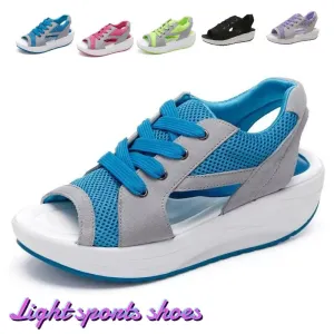 Women's Strappy Platform Sandals Sports Sabot Shoes Open Toe Comfortable