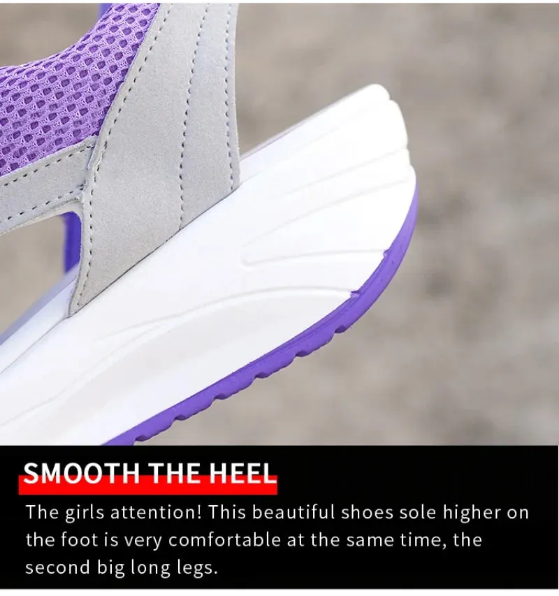 Women's Strappy Platform Sandals Sports Sabot Shoes Open Toe Comfortable